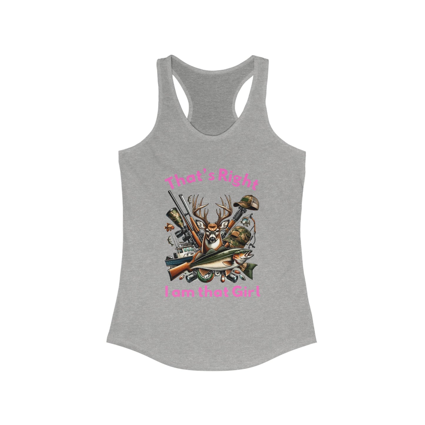 Female Tank Top - Hunter - I am that Girl (1) - Razor Back