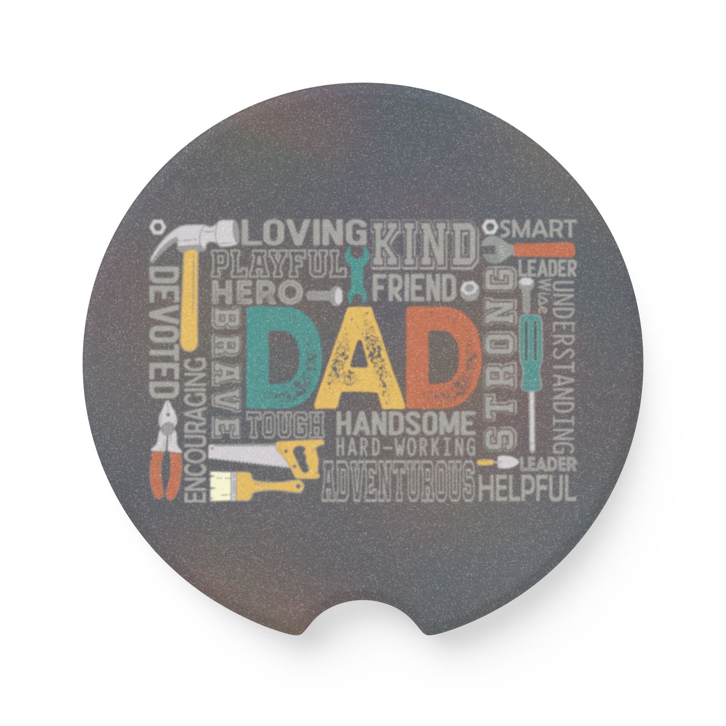 Soapstone Car Coaster - Dad - Handyman Dad (1)