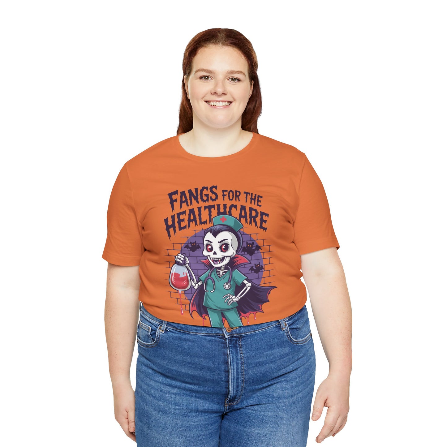T-Shirt - Medical / Halloween - Fangs for the Healthcare (01a)