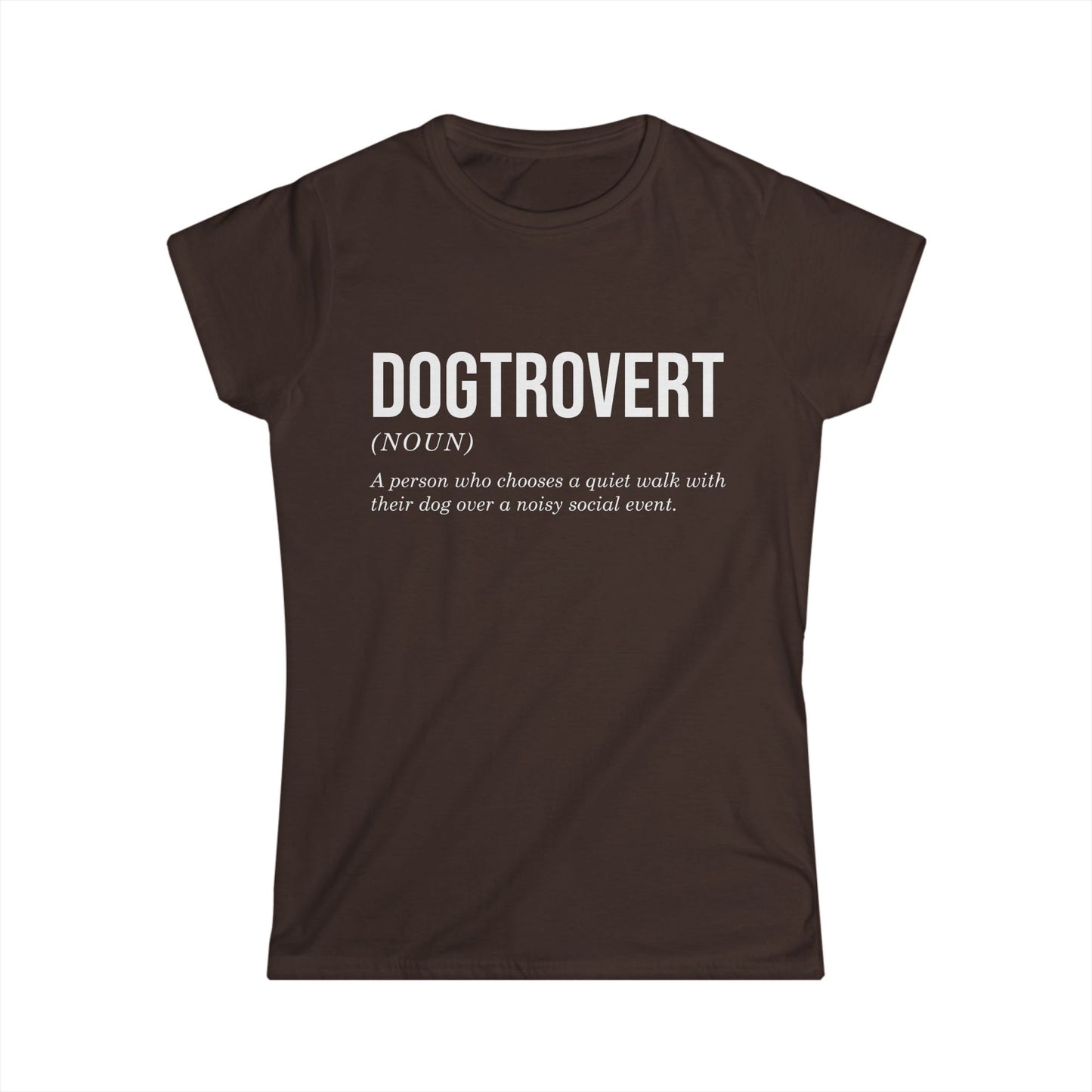 Female T-Shirt - Animal Lover - Dogtrovert (1b)