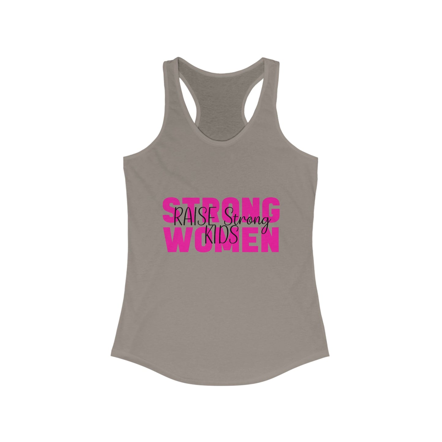 Female Tank Top - Mom - Strong Women Raise Strong Kids (1) - Razor Back