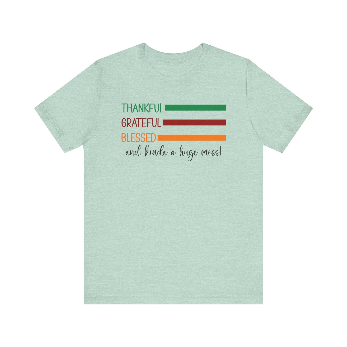 T-shirt - Christian - Thankful, Grateful, Blessed & Crazy (1a)
