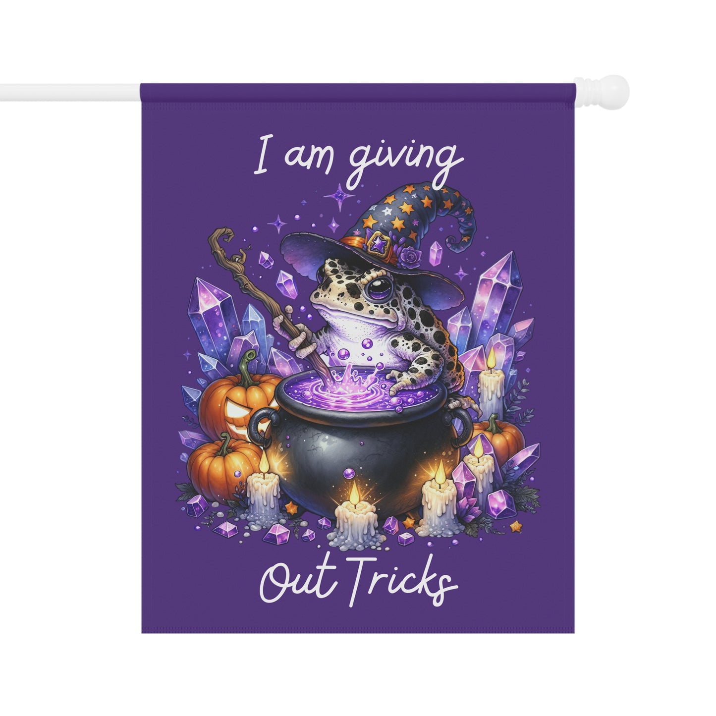Garden Flag - Halloween - Giving Out Tricks (01a)