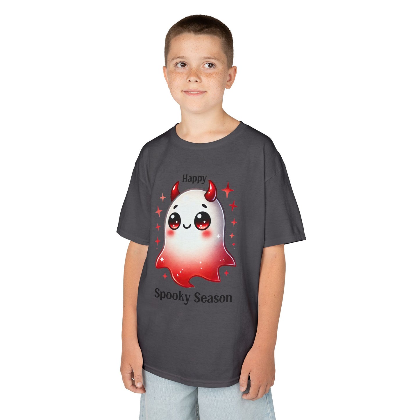 Child Tee - Halloween / Ghost - Happy Spooky Season (01a)