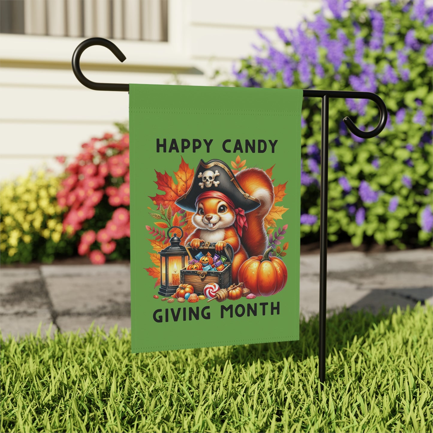 Garden Flag - Halloween - Happy Candy Giving Month (02a)