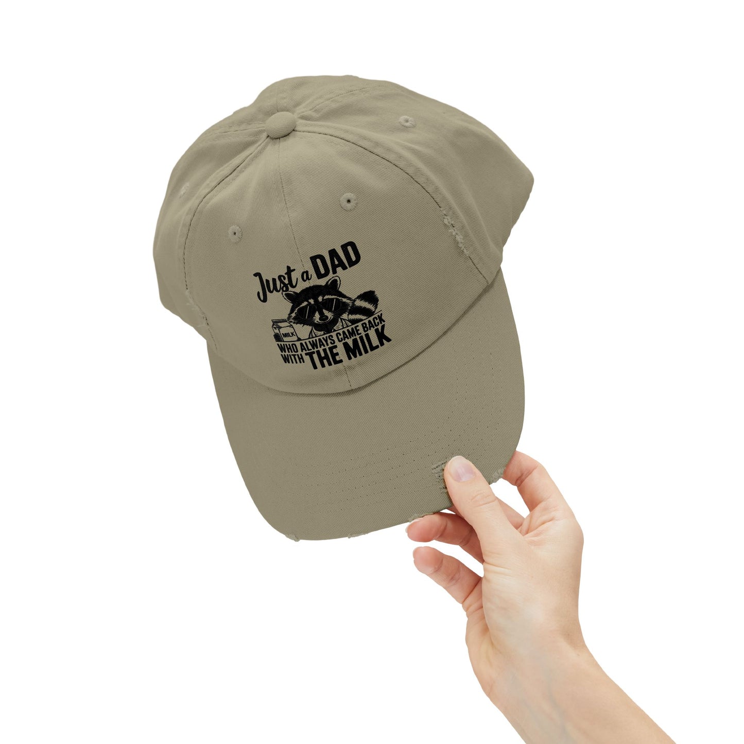 Distressed Cap - Dad / Funny - Just a dad (1)