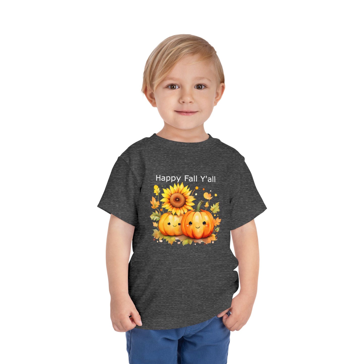 Toddler Tee - Autumn - Happy Fall Y'All (01)