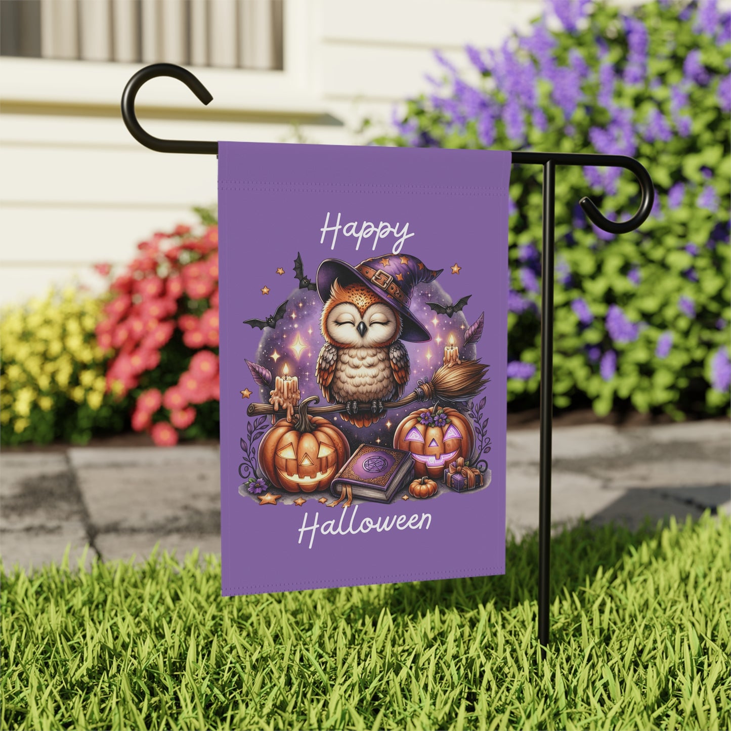 Garden Flag - Halloween - Happy Halloween (02a)