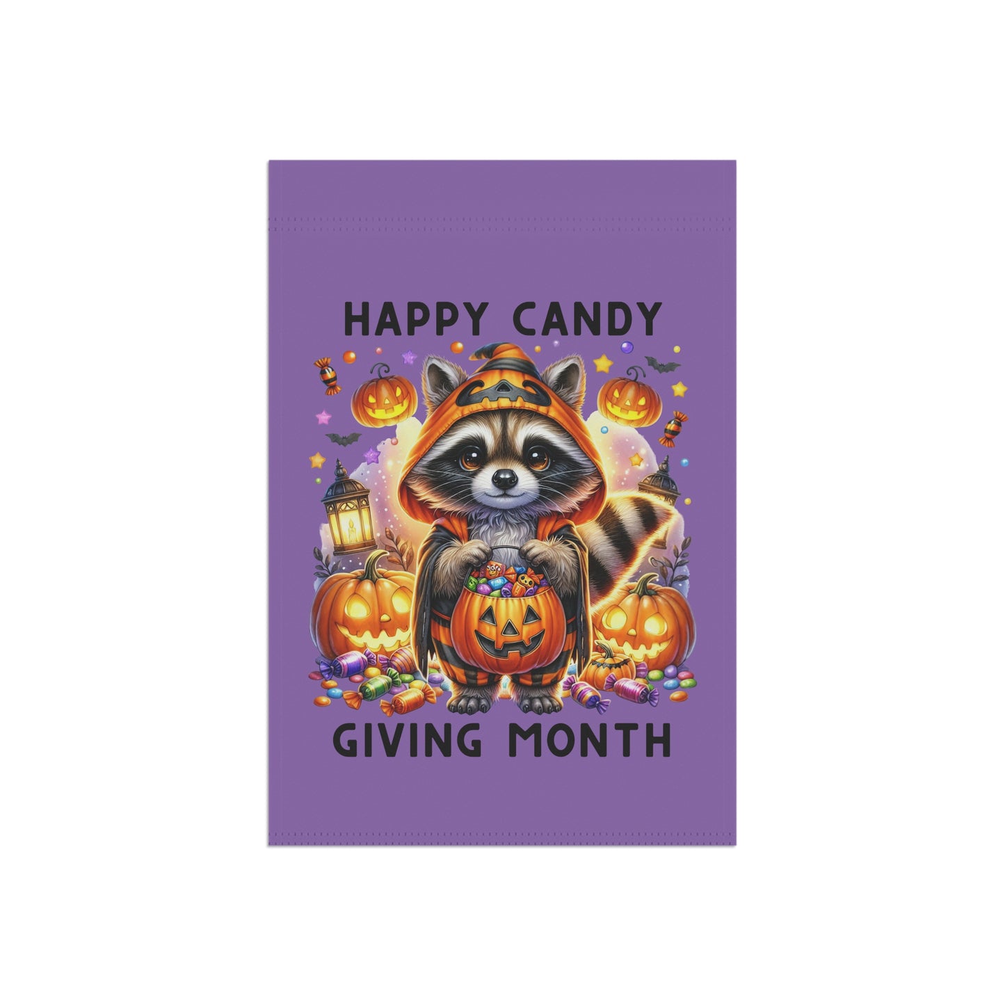 Garden Flag - Halloween - Happy Candy Giving Month (01a)