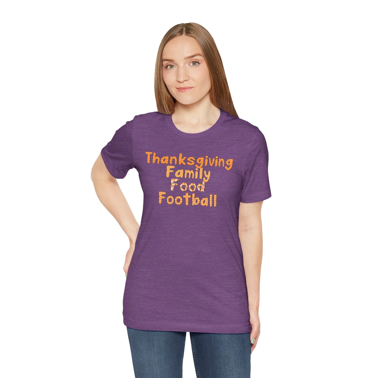 T-shirt - Thanksgiving - Family Food Football (01a)