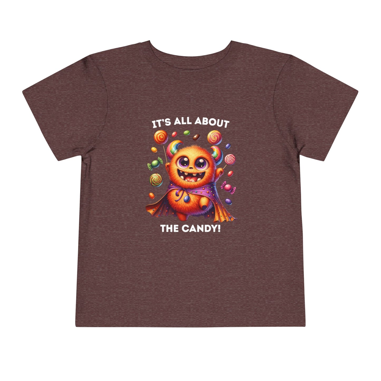 Toddler Tee - Halloween / Monster - It's all about the Candy! (01a)