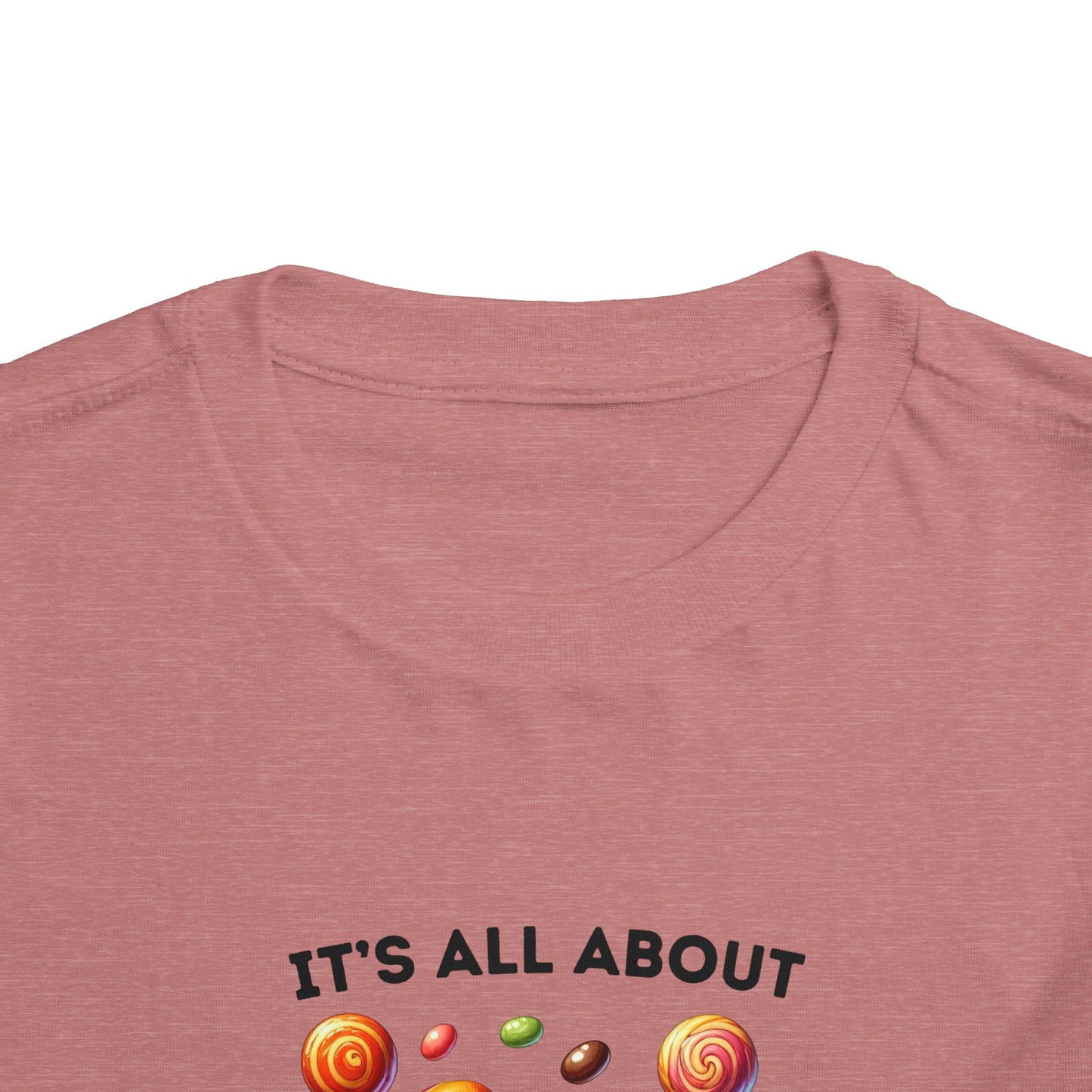 Toddler Tee - Halloween / Monster - It's all about the Candy! (01a)
