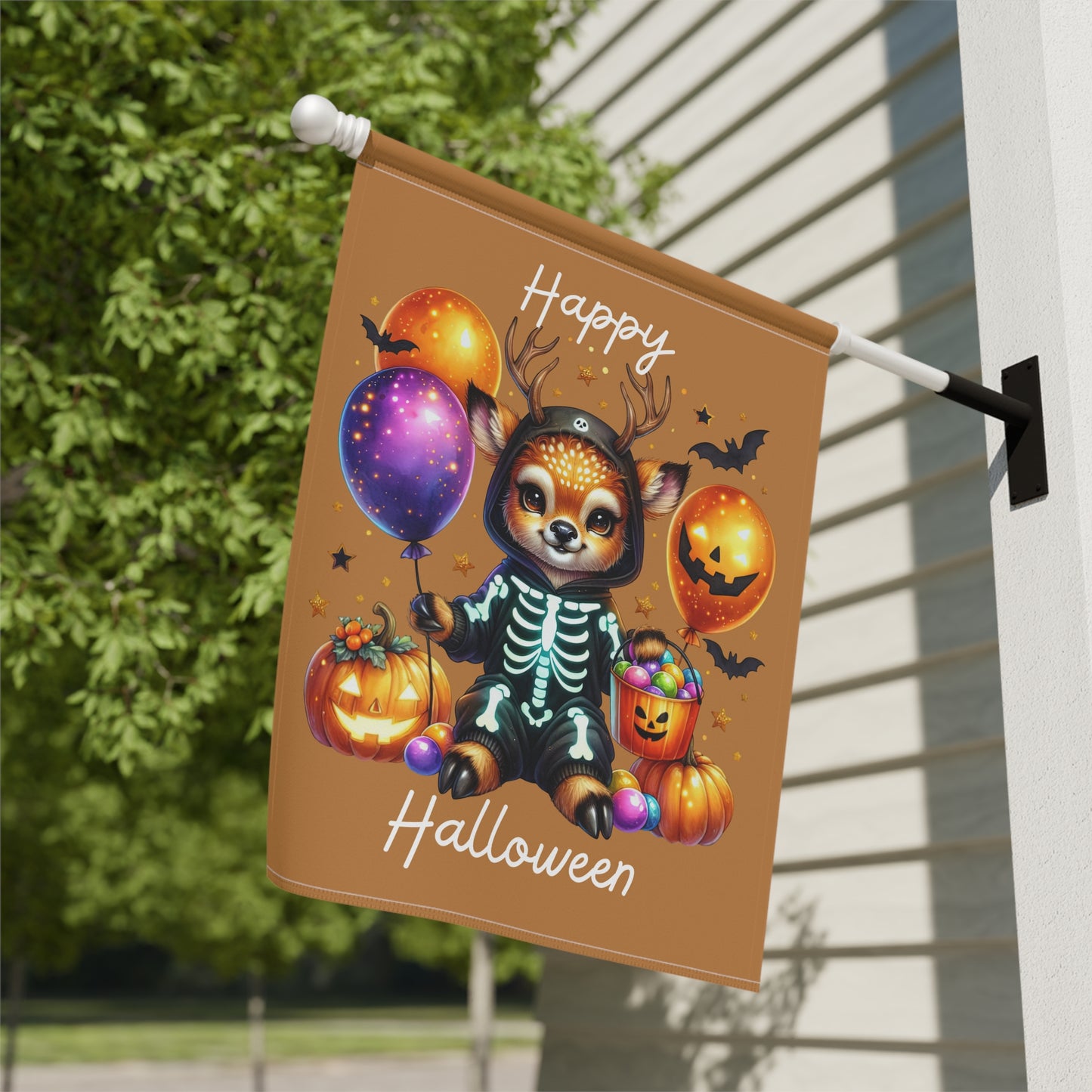 Garden Flag - Halloween - Happy Halloween (04a)