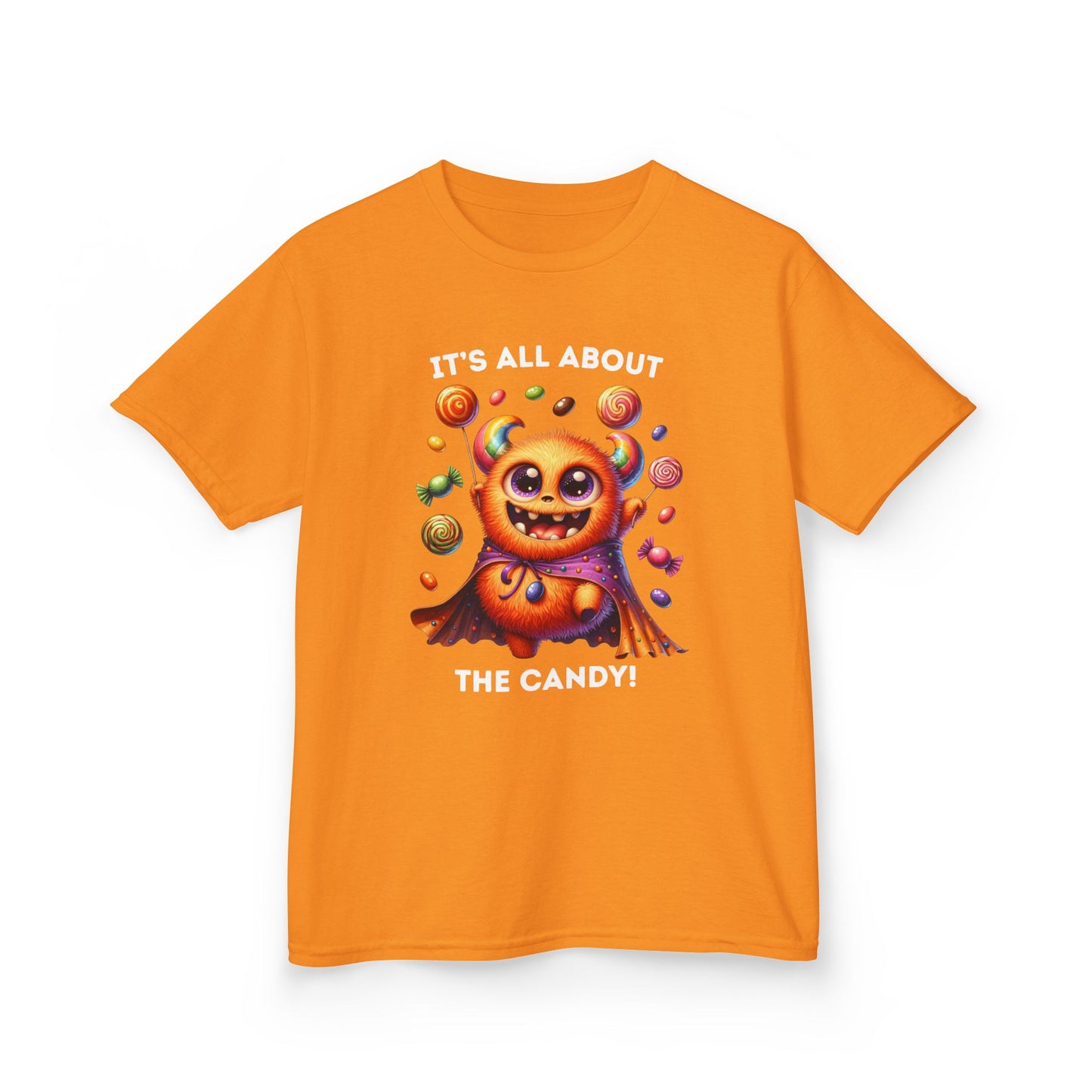 Child Tee - Halloween / Monster - It's all about the Candy! (01a)