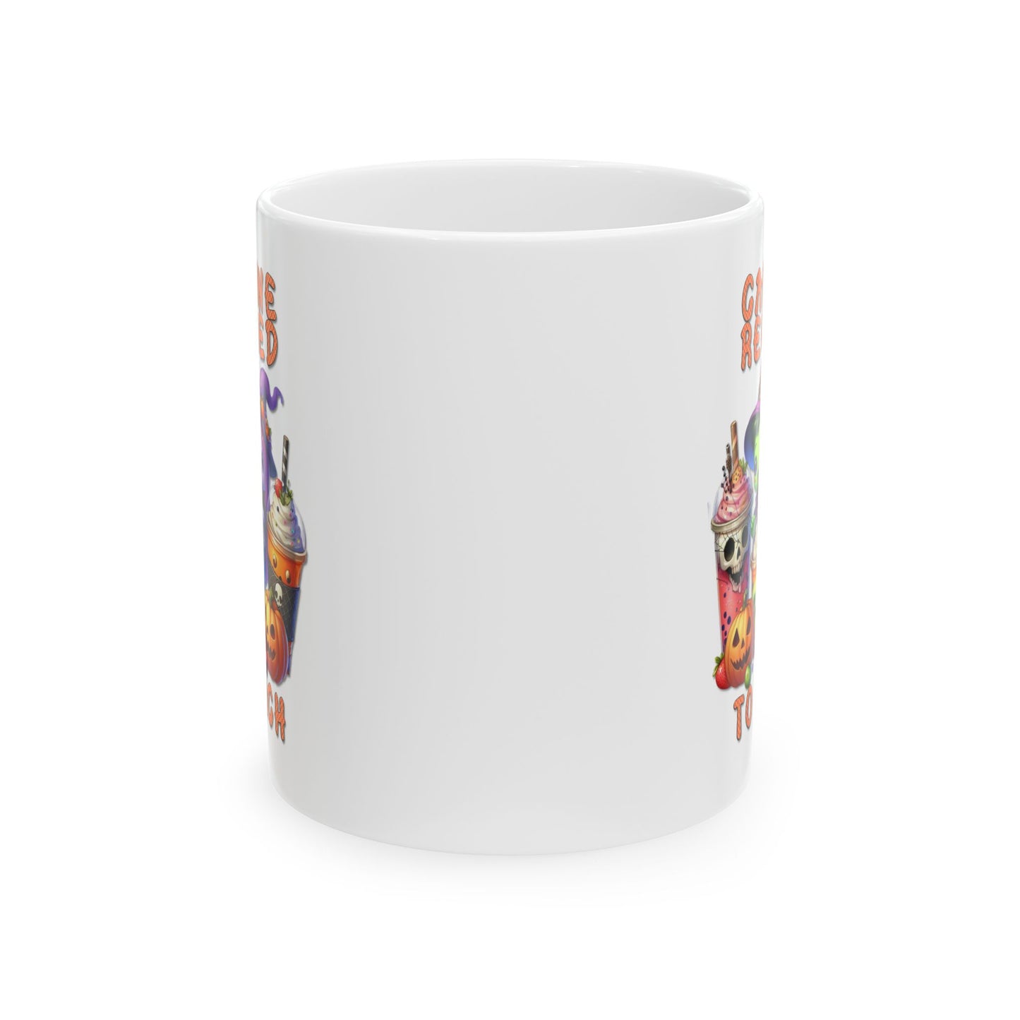 Ceramic Mug - Teacher / Halloween - Caffeine required to teach (01a)