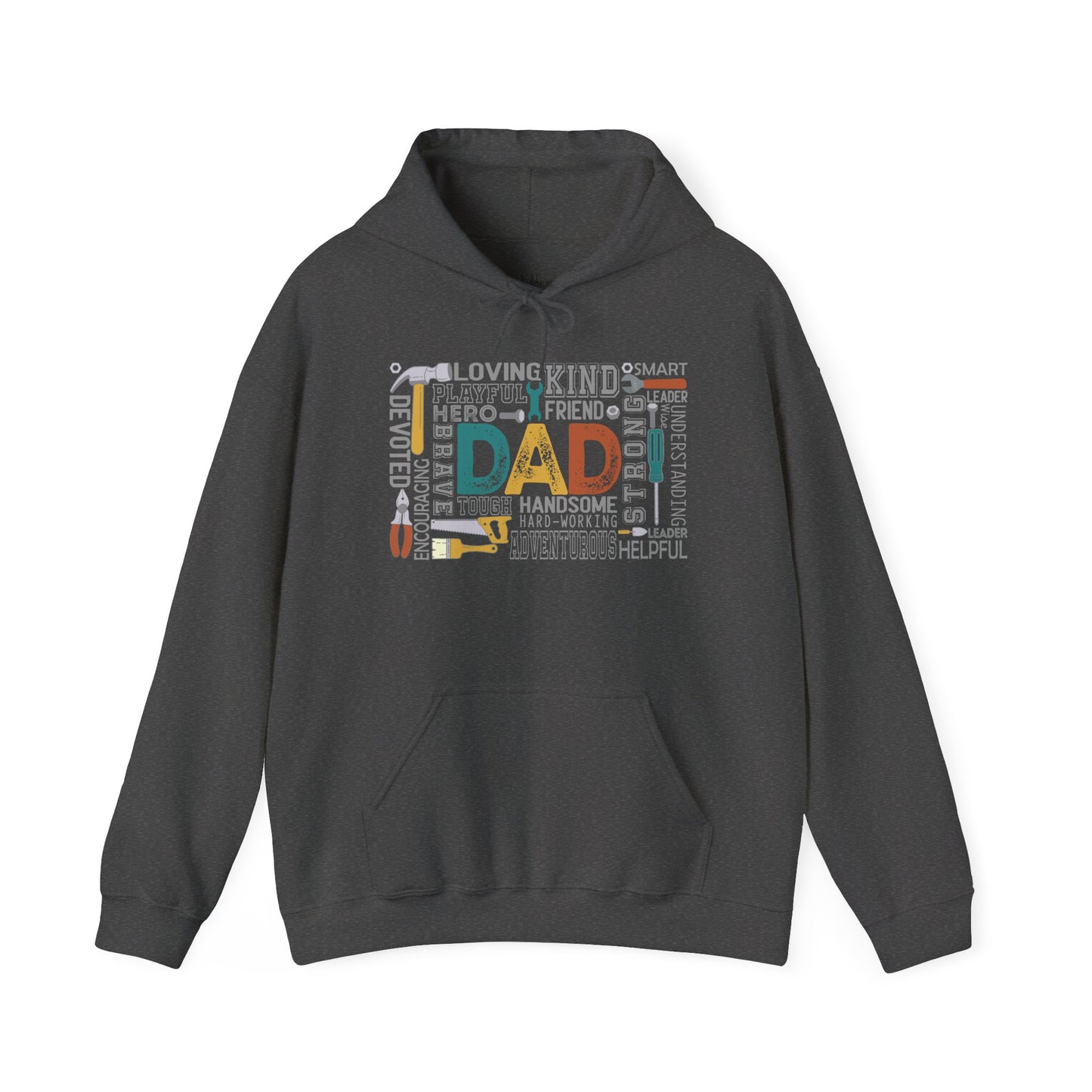 Hoodie - Dad - Handyman Dad (1) - Light Writing