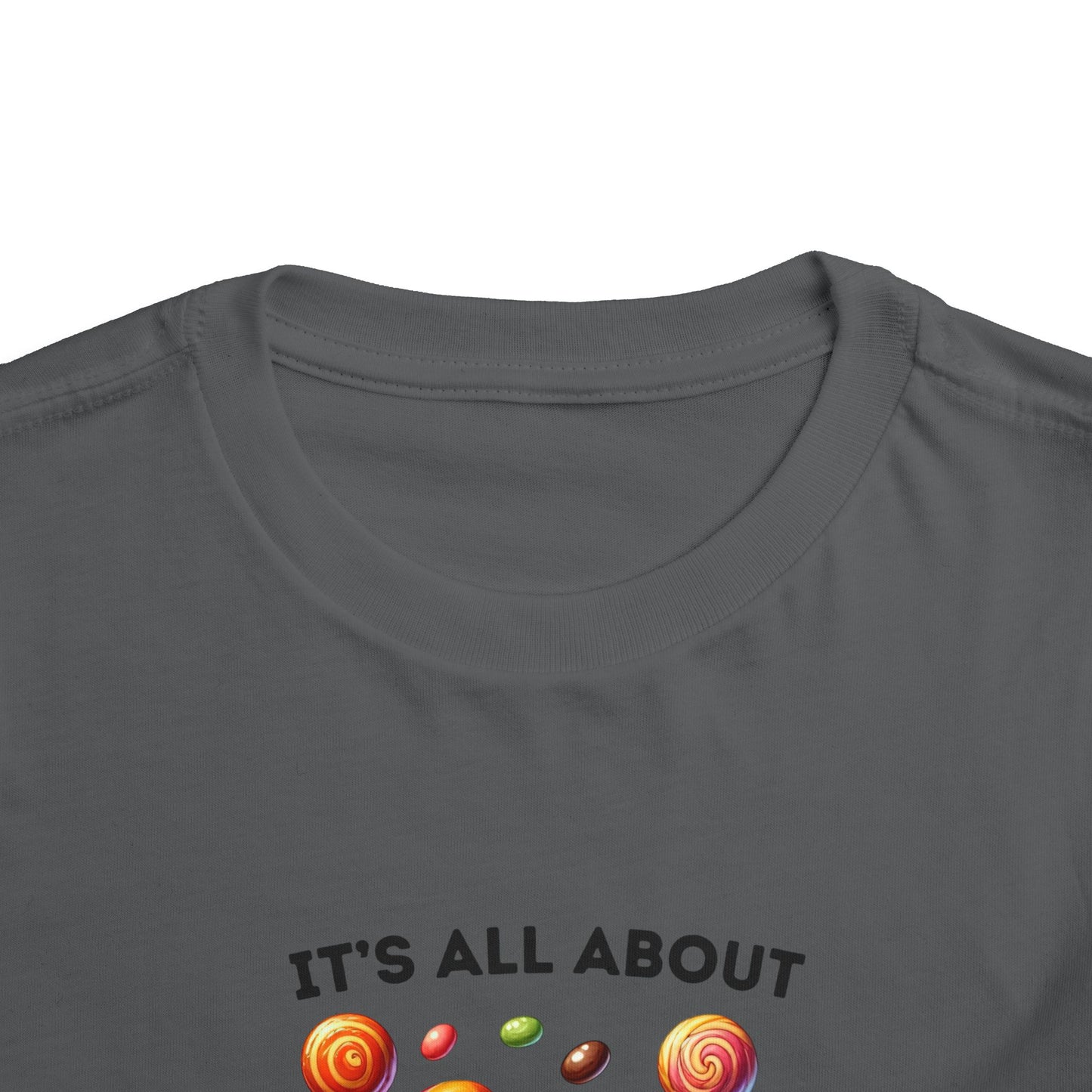 Toddler Tee - Halloween / Monster - It's all about the Candy! (01a)