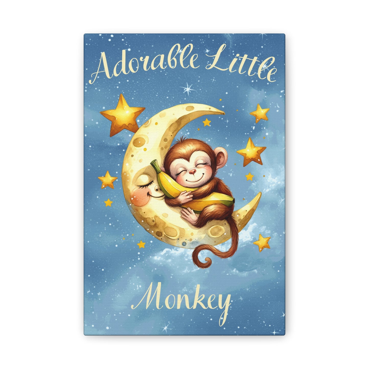 Nursery Canvas - Adorable Little Monkey