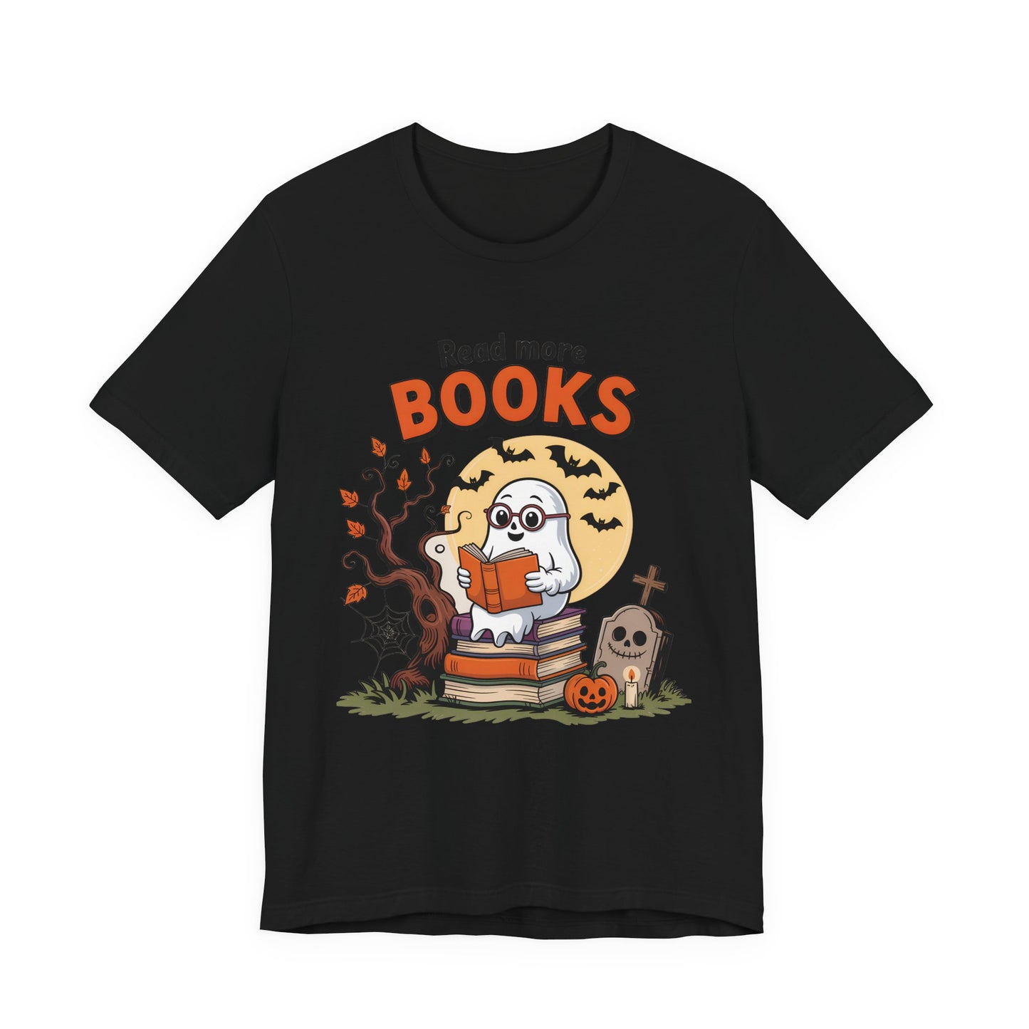 T-Shirt - Teacher / Halloween - Read More Books (01a)