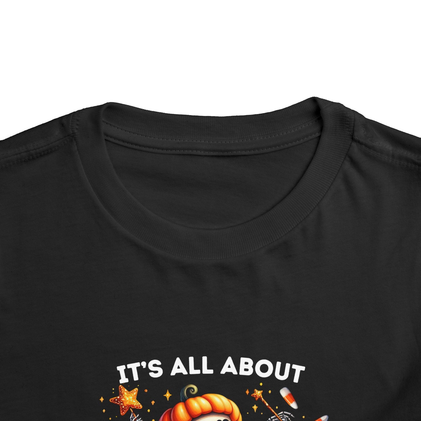 Toddler Tee - Halloween / Ballet Skeleton - It's all about the Candy! (01a)