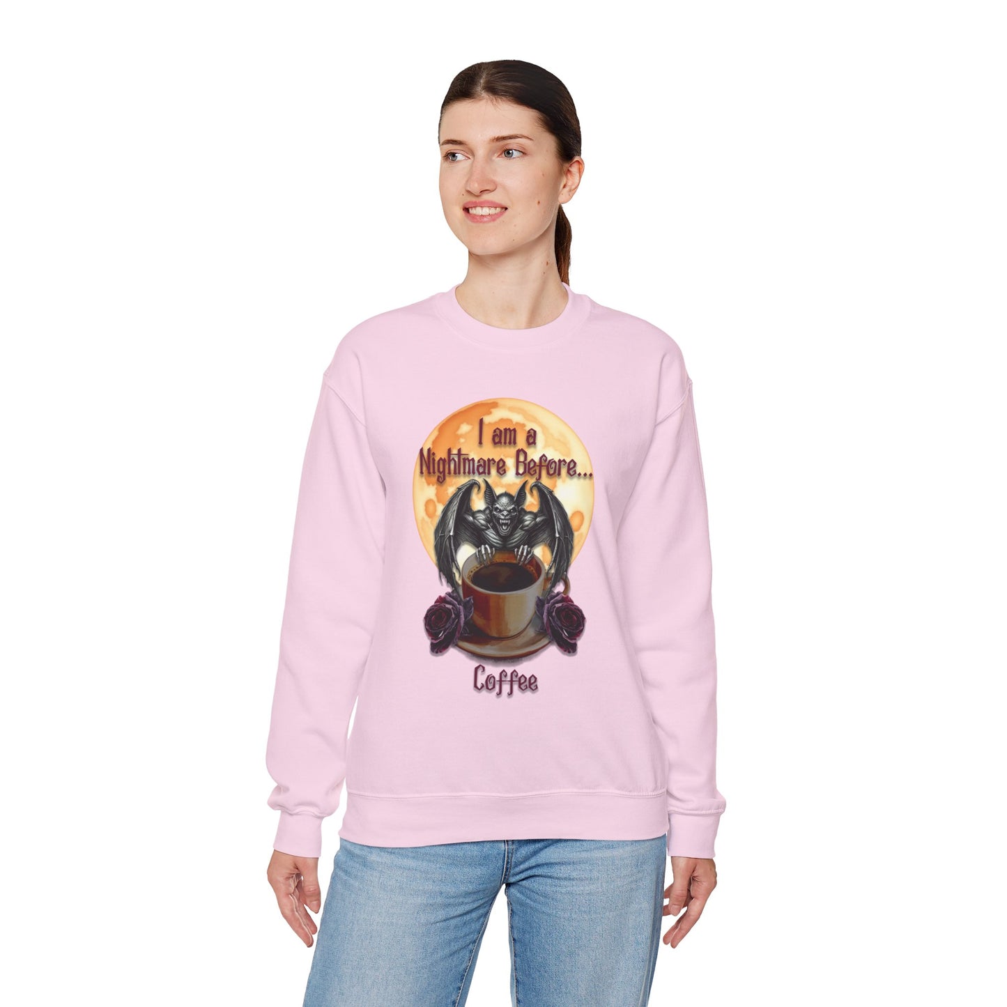 Sweatshirt - Halloween - Nightmare Before Coffee (1a) - Front Only