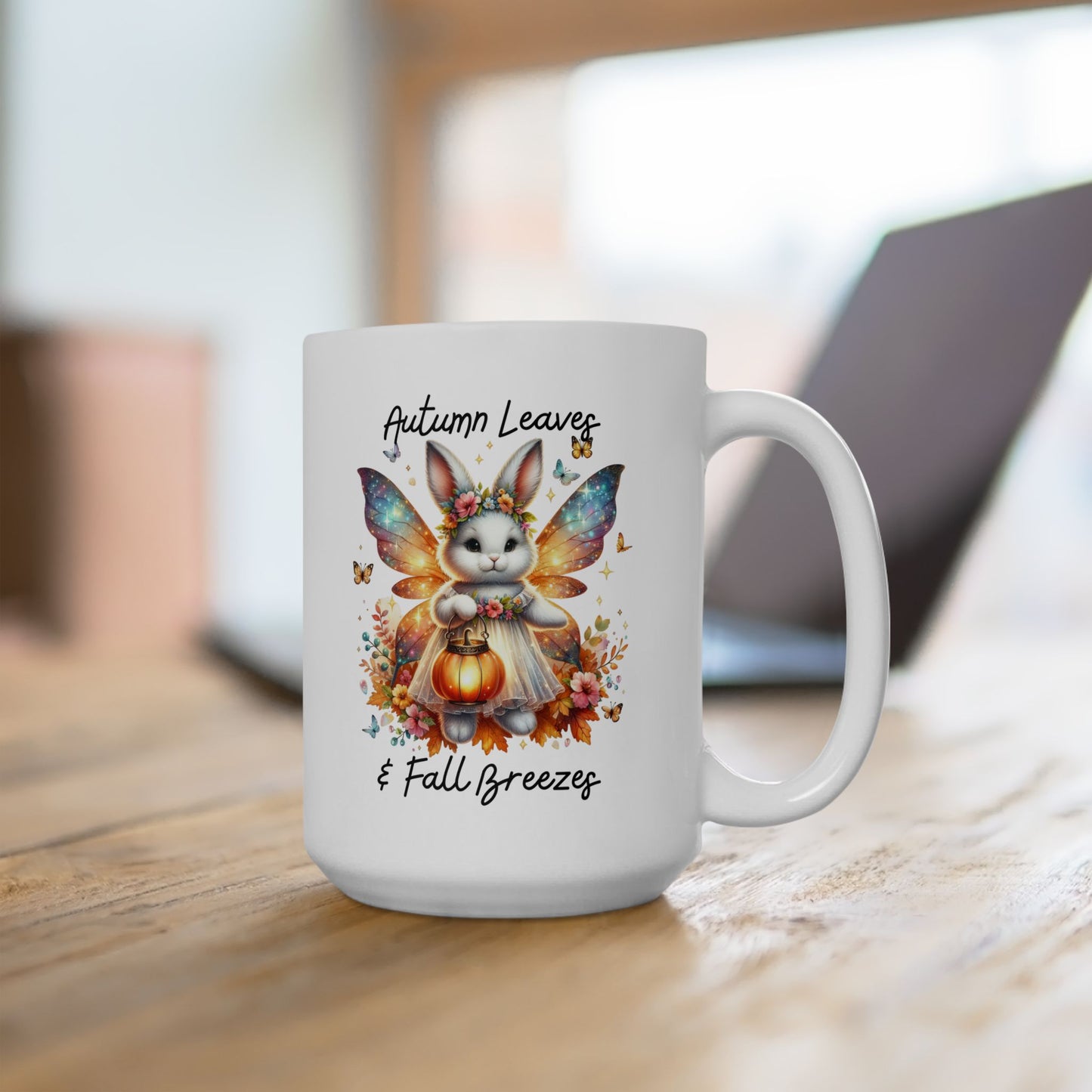 Ceramic Mug - Autumn Leaves & Fall Breezes (01a)
