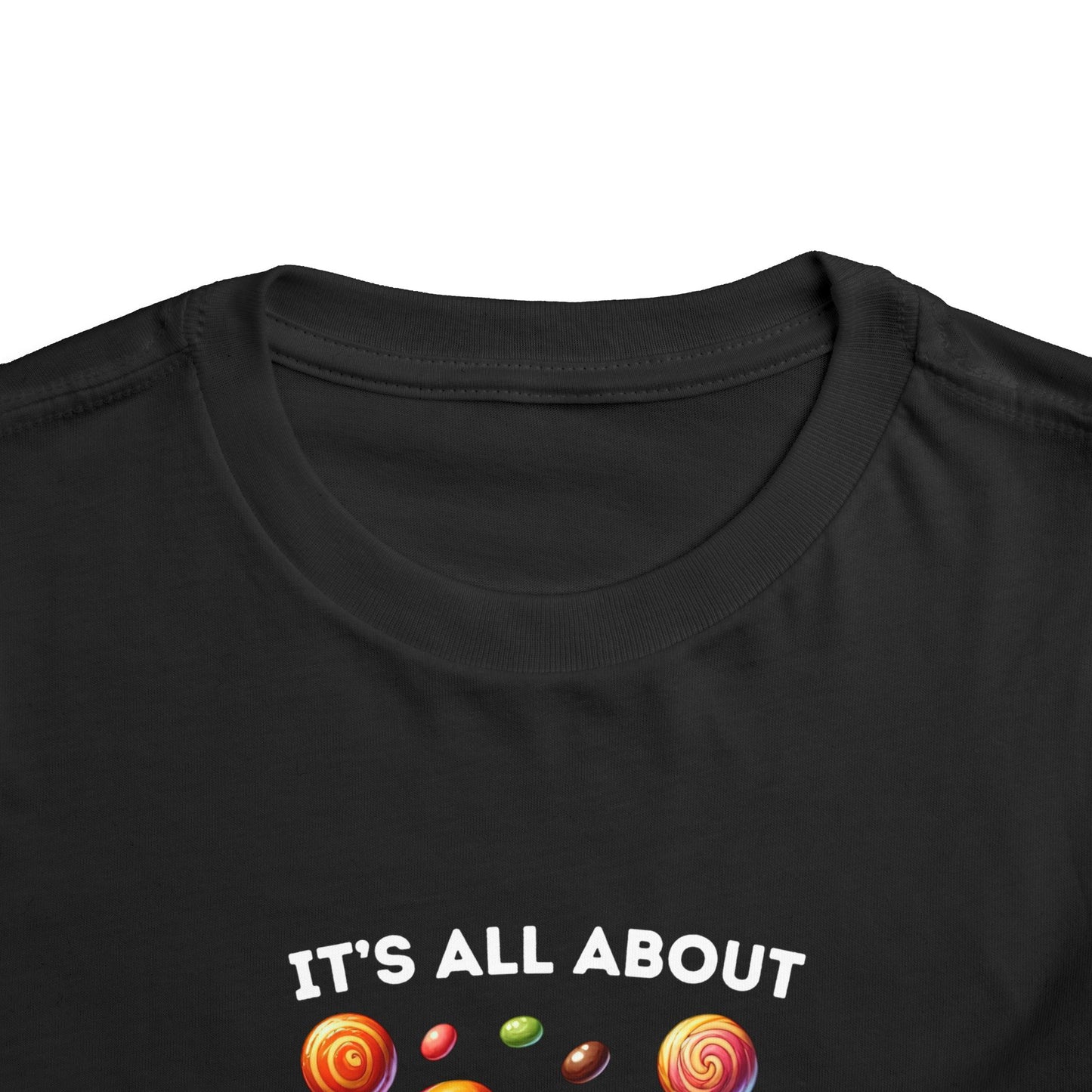 Toddler Tee - Halloween / Monster - It's all about the Candy! (01a)