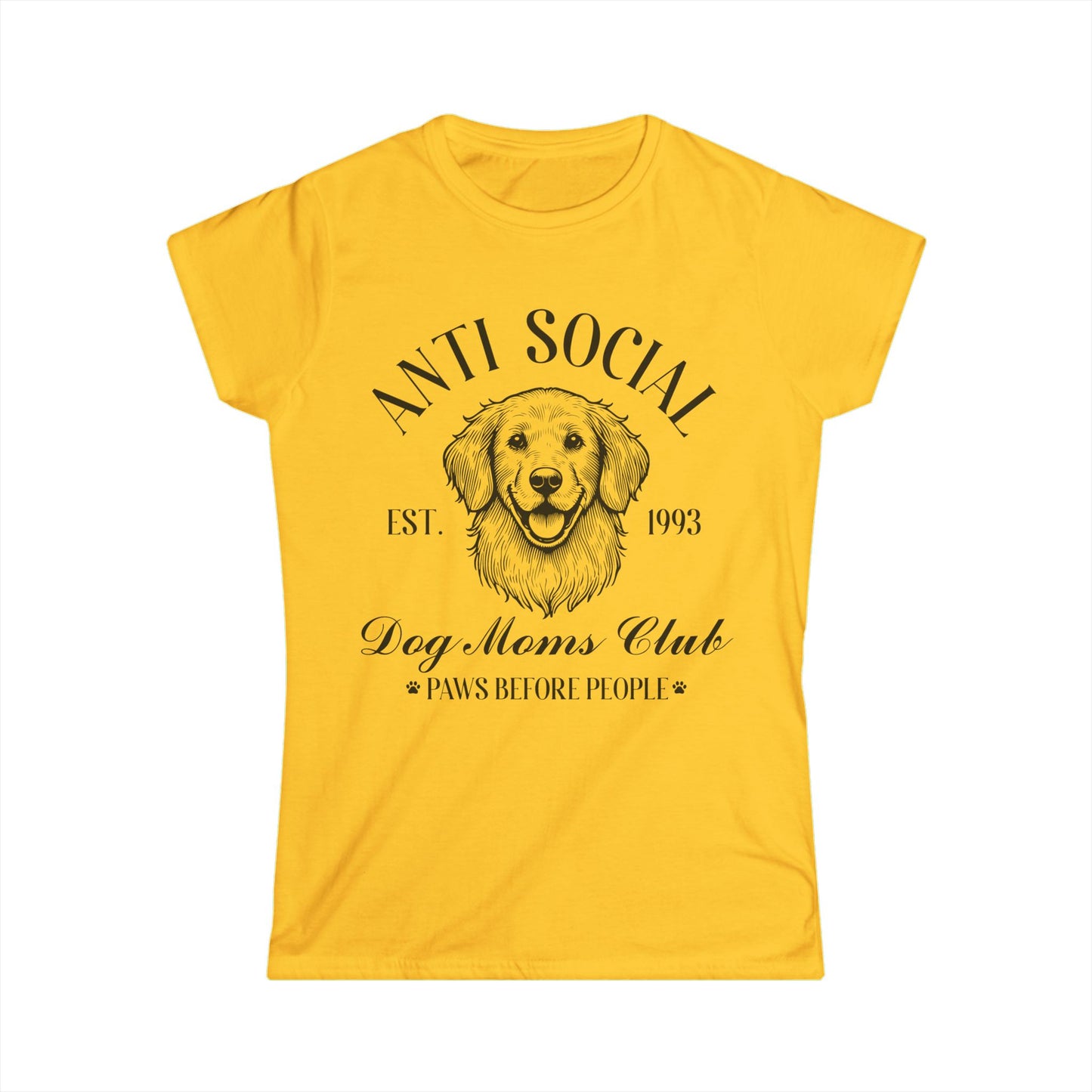 Female T-Shirt - Animal Lover - Anti-Social Dog Moms Club (1a)