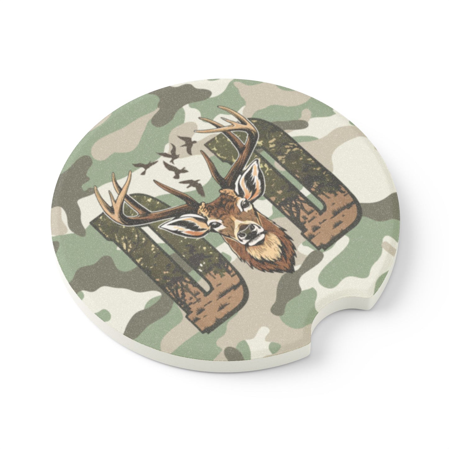 Soapstone Car Coaster - Dad - Hunting Dad (1)