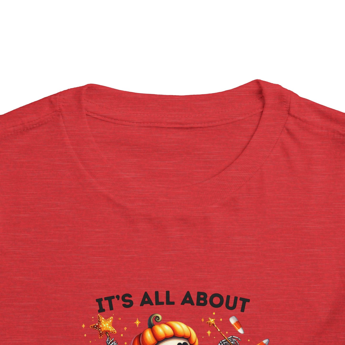 Toddler Tee - Halloween / Ballet Skeleton - It's all about the Candy! (01a)
