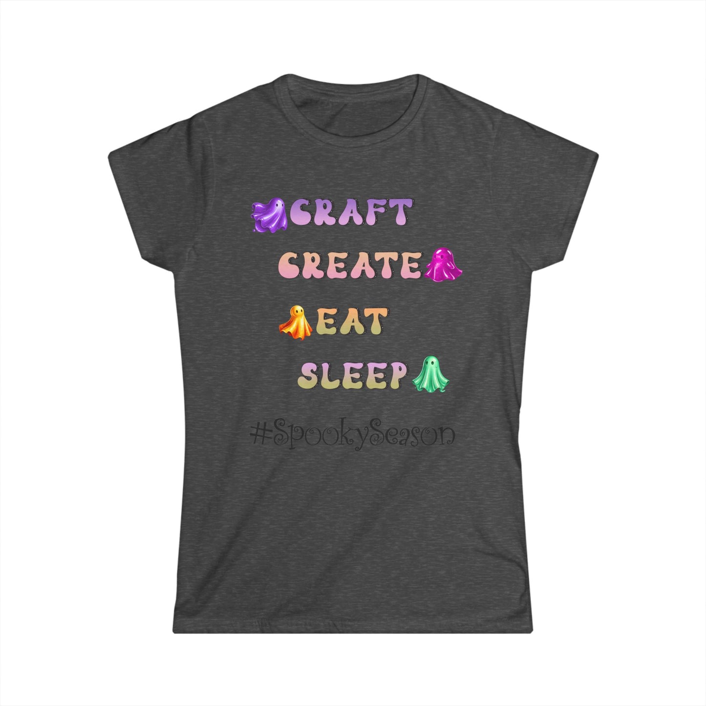 Female T-Shirt - Halloween - Craft Create Eat Sleep #spookyseason (01a)
