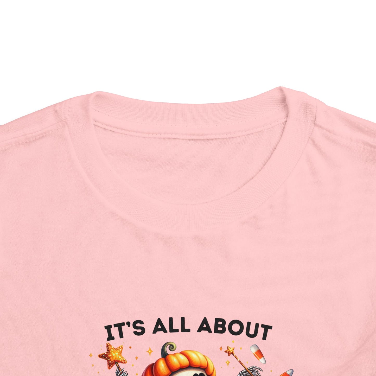 Toddler Tee - Halloween / Ballet Skeleton - It's all about the Candy! (01a)