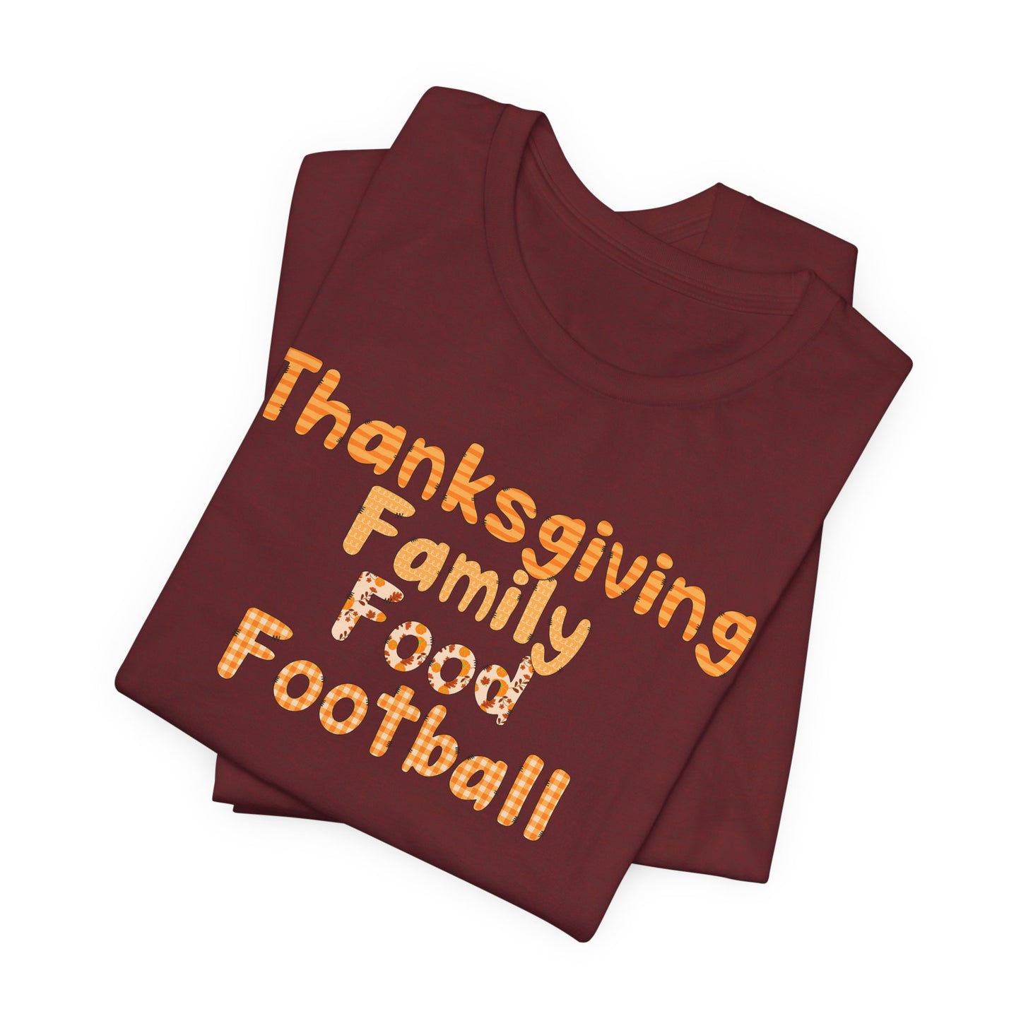 T-shirt - Thanksgiving - Family Food Football (01a)
