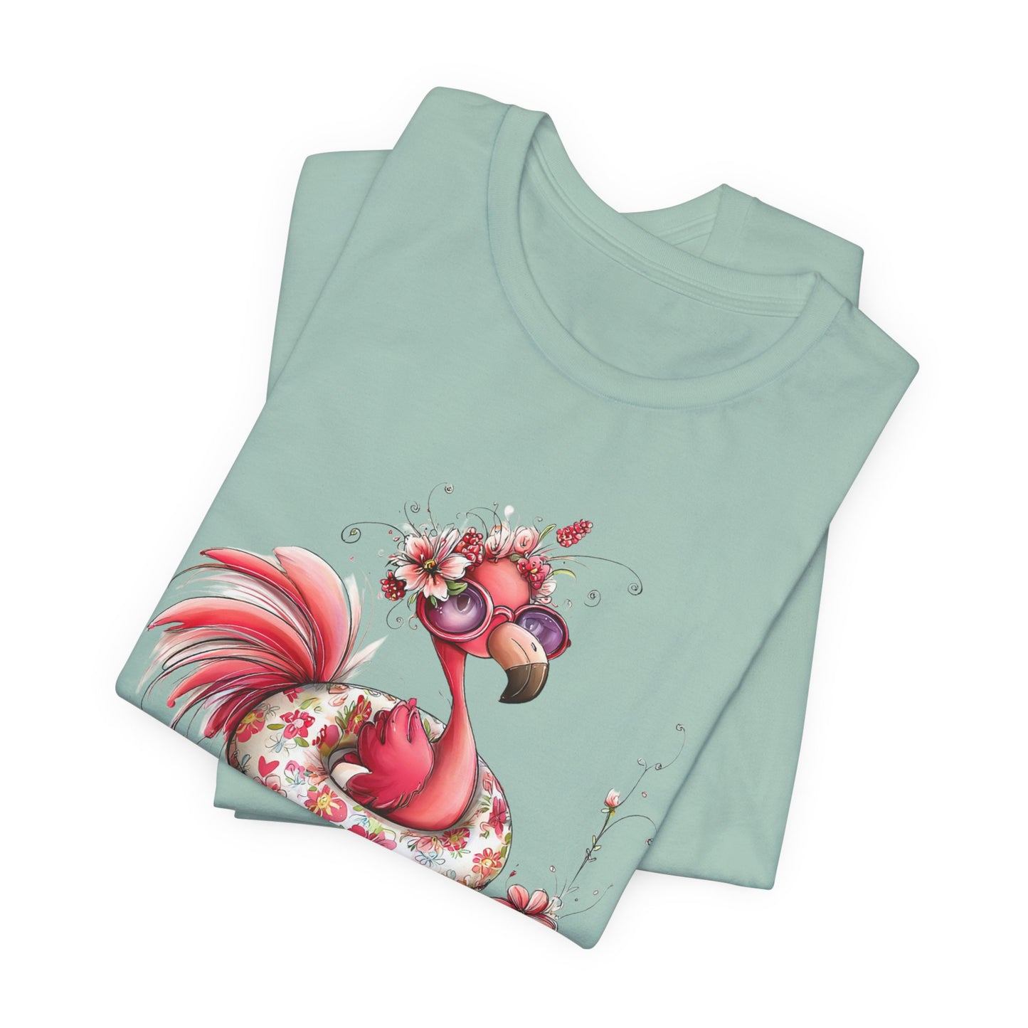 T-Shirt - Animal - Flamingo - Summer Time 01