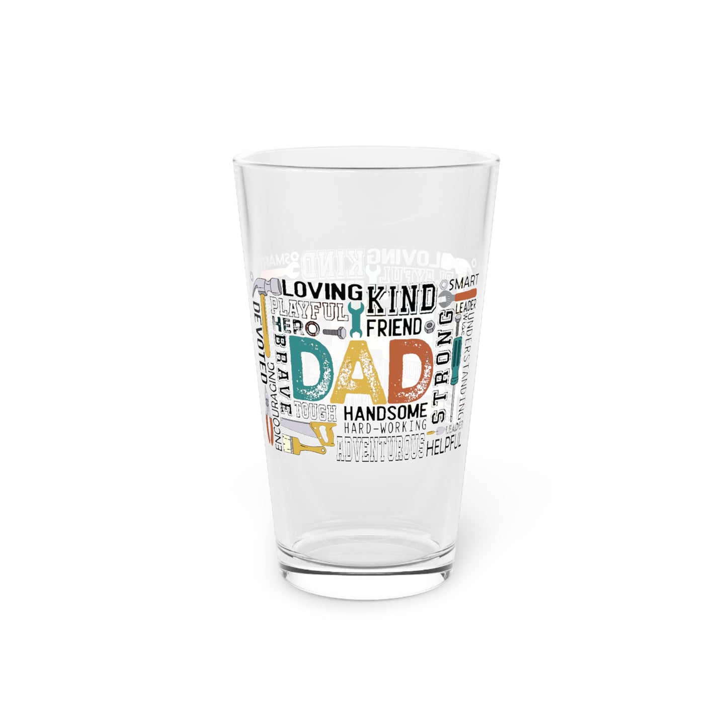 Pint Glass, 16oz - Dad - Handyman Dad (1)
