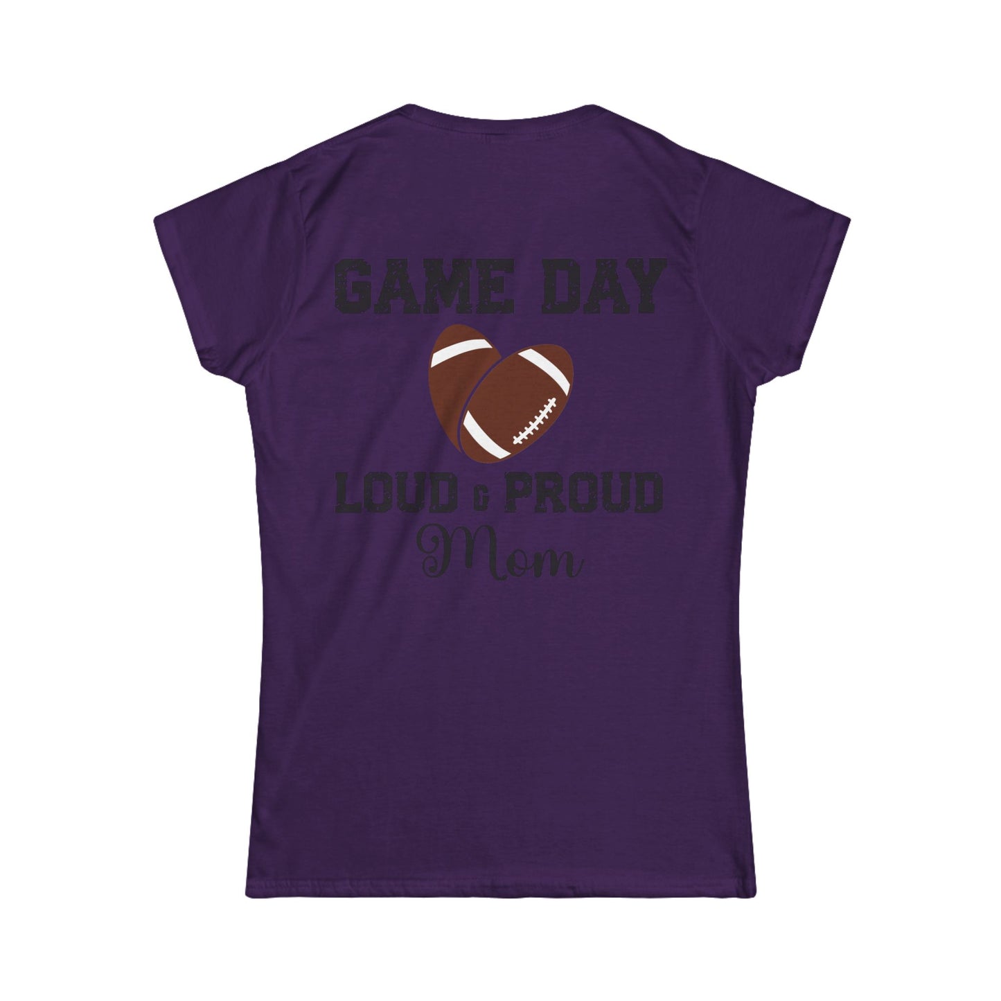 Female T-Shirt - Football - Loud & Proud Mom (01a)