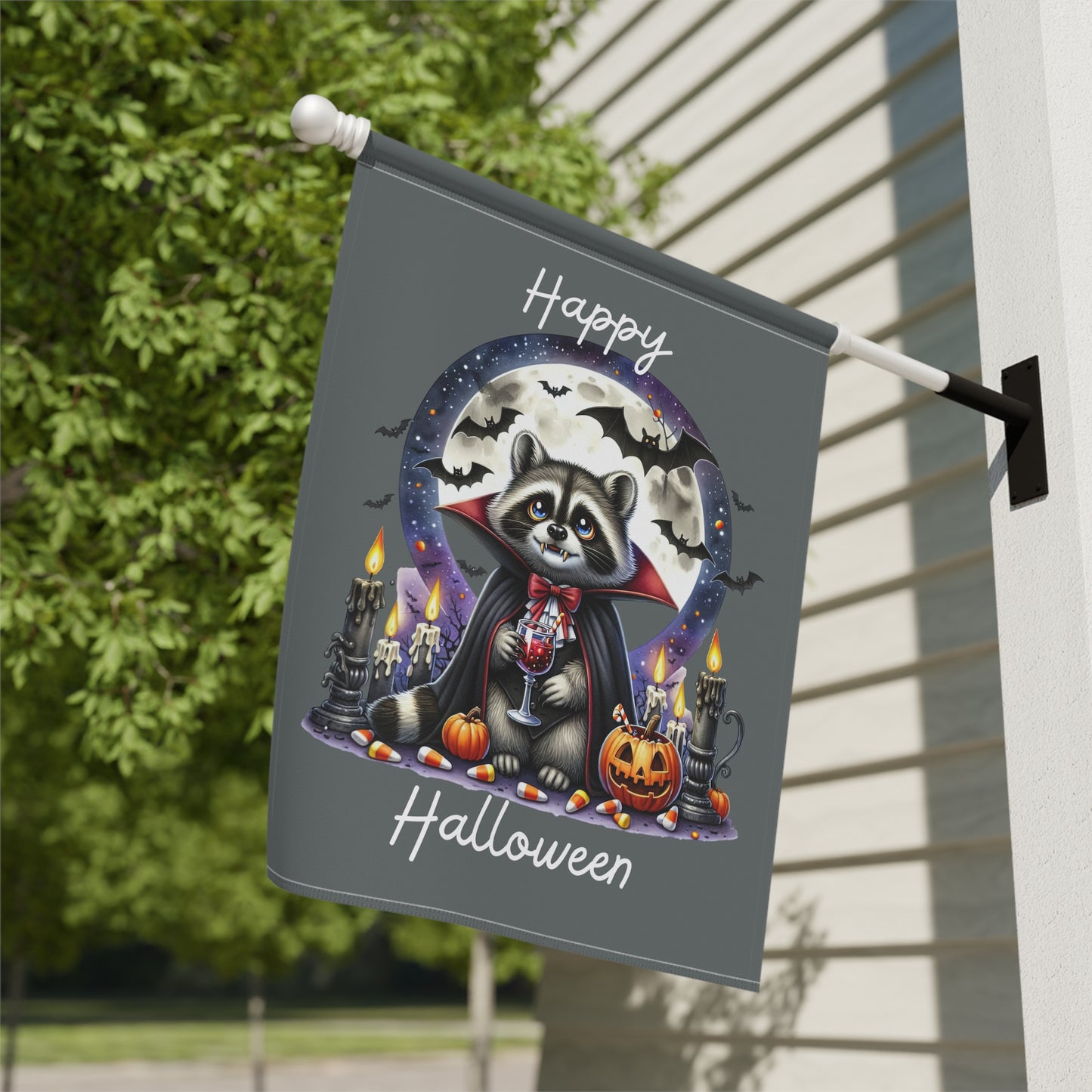 Garden Flag - Halloween - Happy Halloween (05a)
