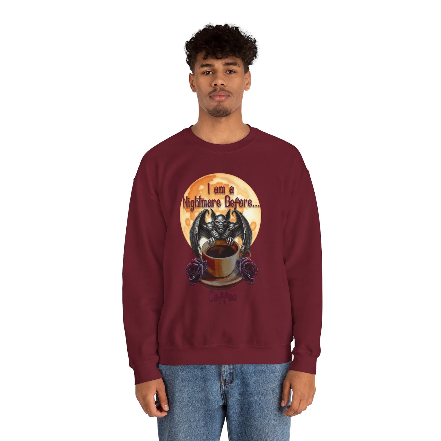 Sweatshirt - Halloween - Nightmare Before Coffee (1a) - Front Only