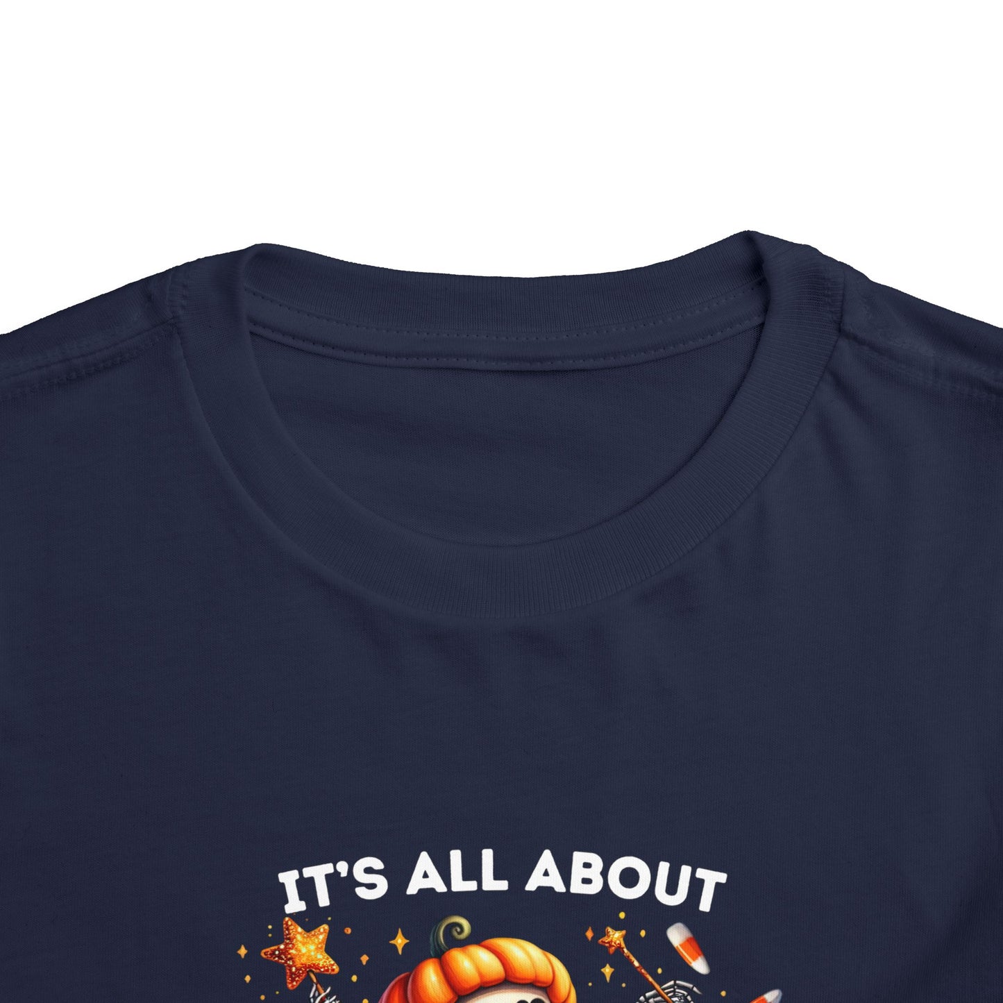 Toddler Tee - Halloween / Ballet Skeleton - It's all about the Candy! (01a)
