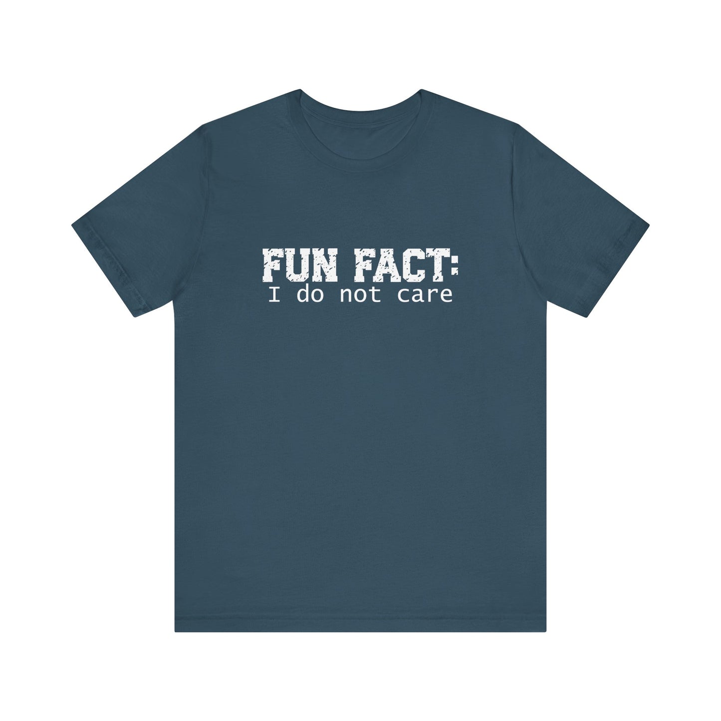 T-Shirt - Sarcastic Funny - Fun Fact: I Don't Care (1b)