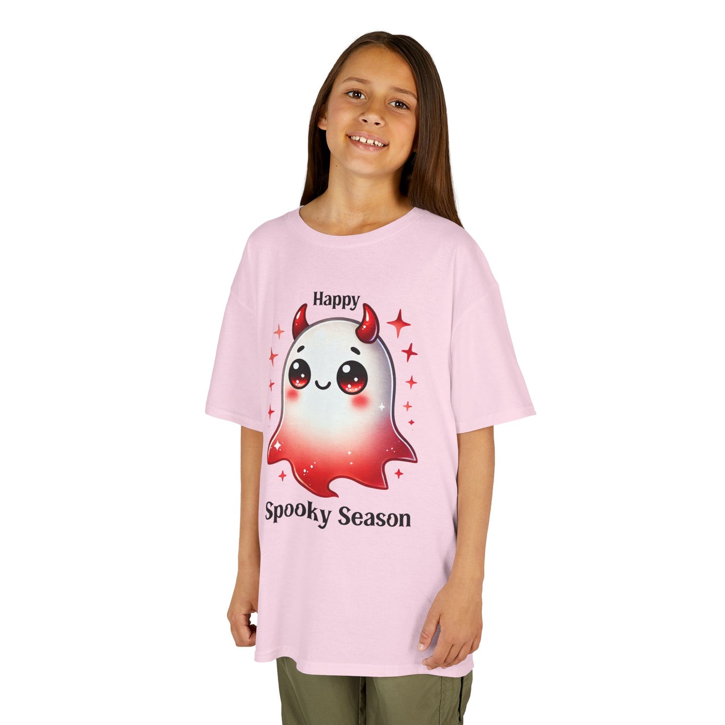 Child Tee - Halloween / Ghost - Happy Spooky Season (01a)
