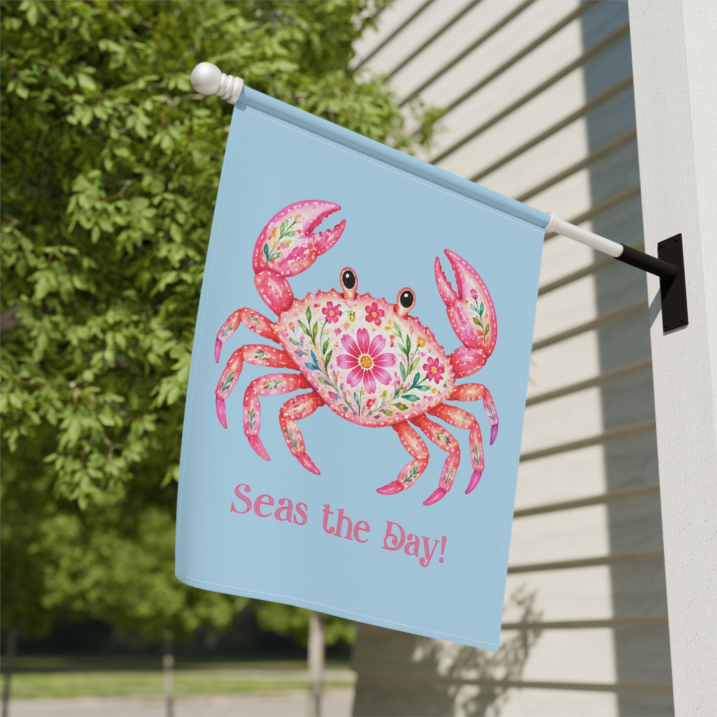 Garden Flag - Season - Seas the Day Crab (01)