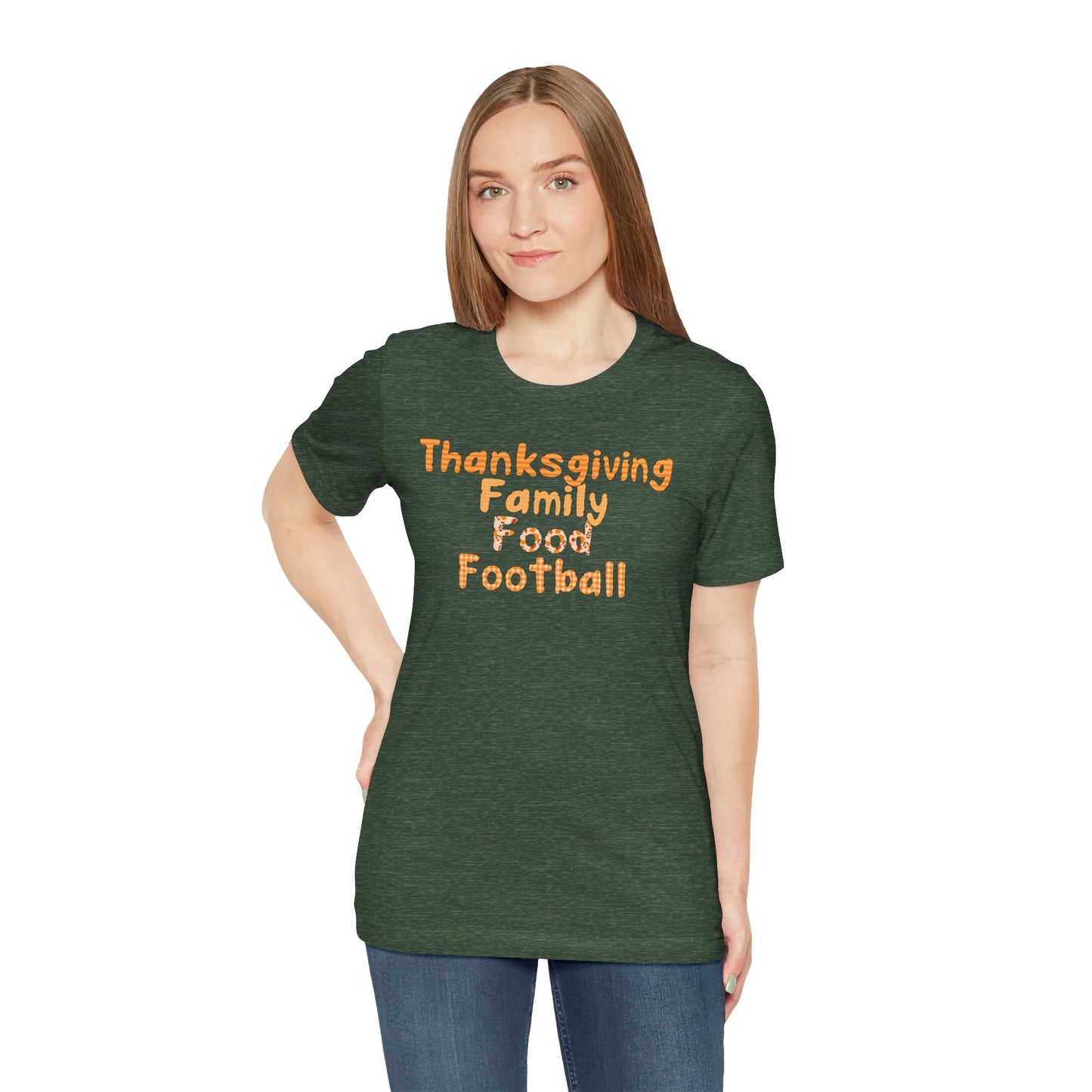 T-shirt - Thanksgiving - Family Food Football (01a)