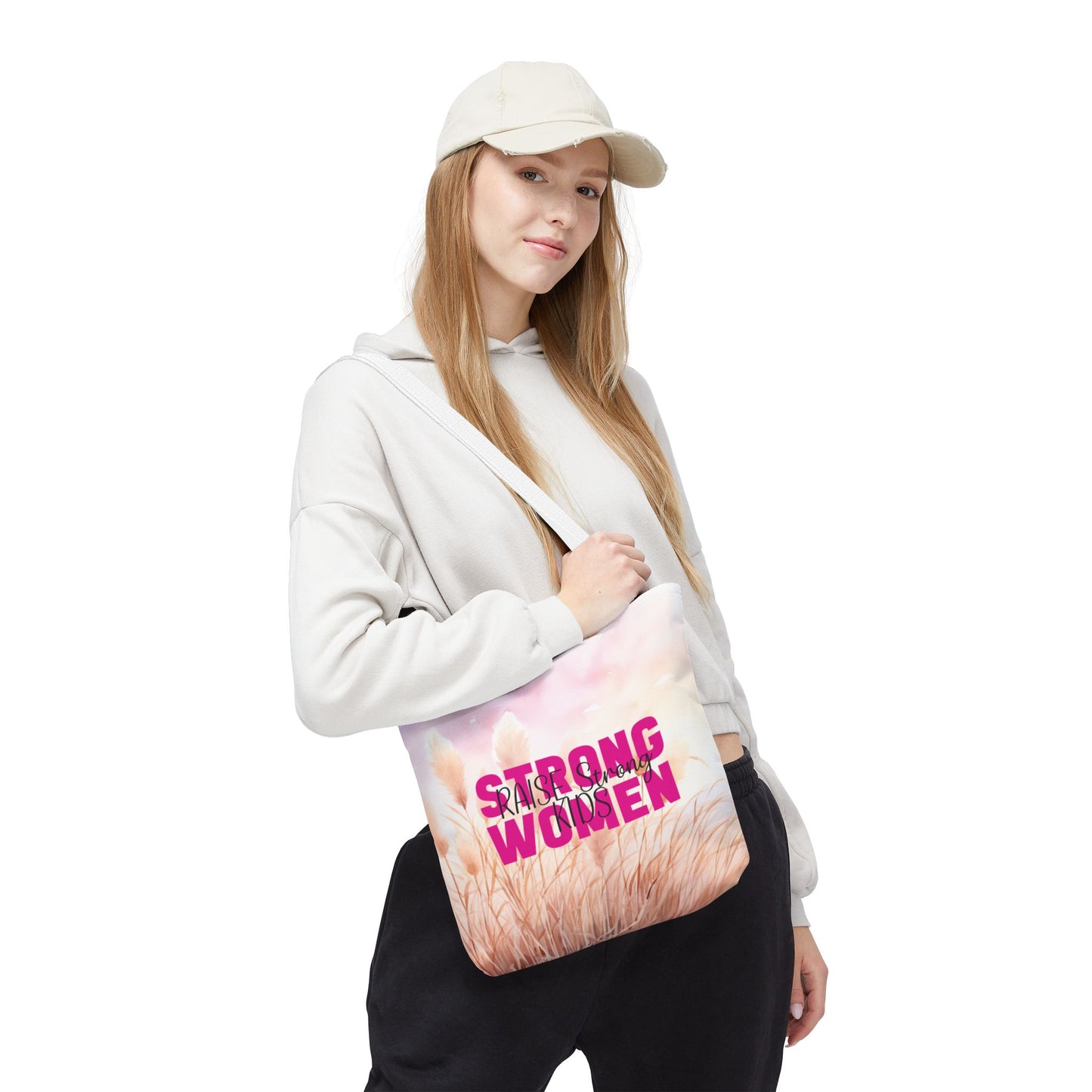 Tote Bag - Mom - Strong Women Raise Strong Kids (1)