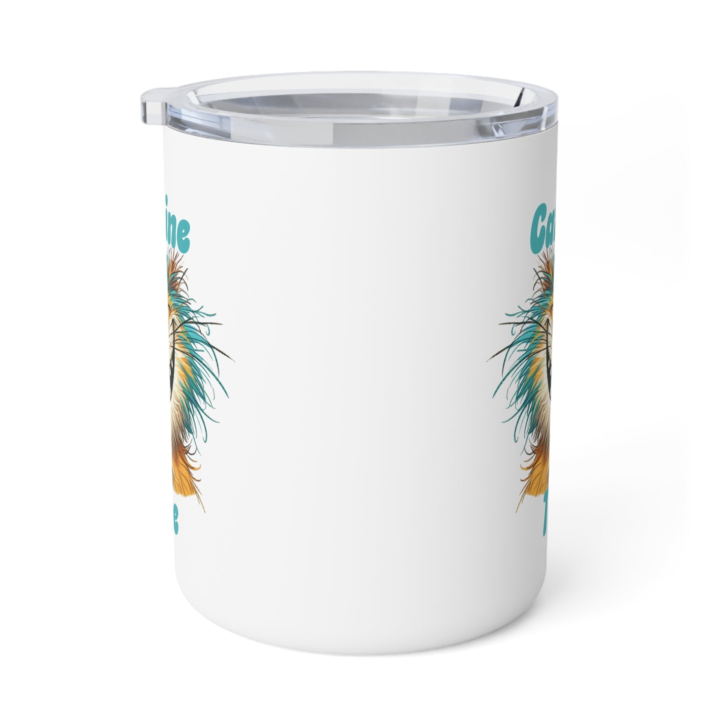 Insulated Coffee Mug - Caffeine Time with cat (3)