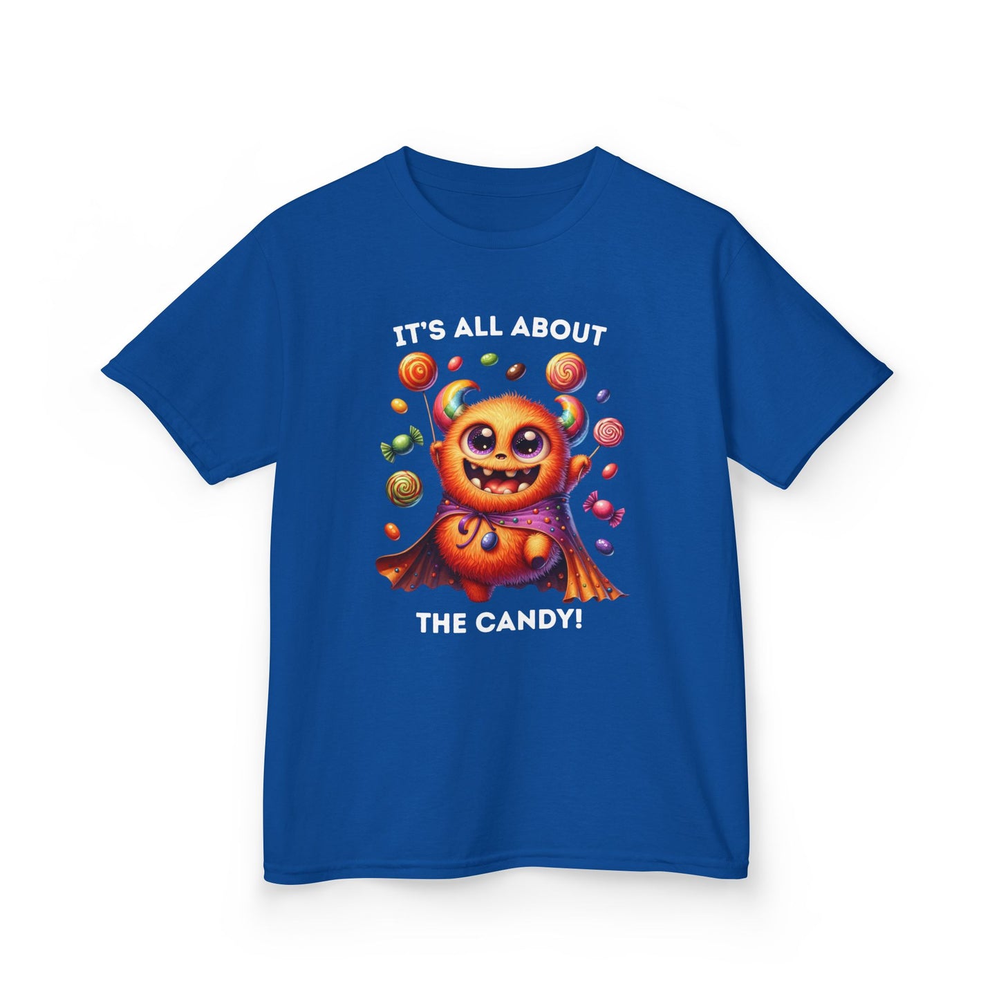 Child Tee - Halloween / Monster - It's all about the Candy! (01a)