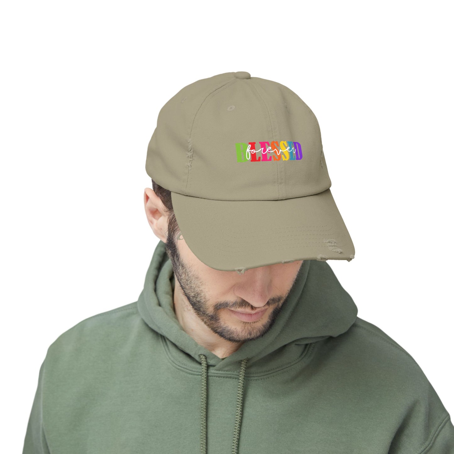 Distressed Cap - Faith - Blessed Forever (1)