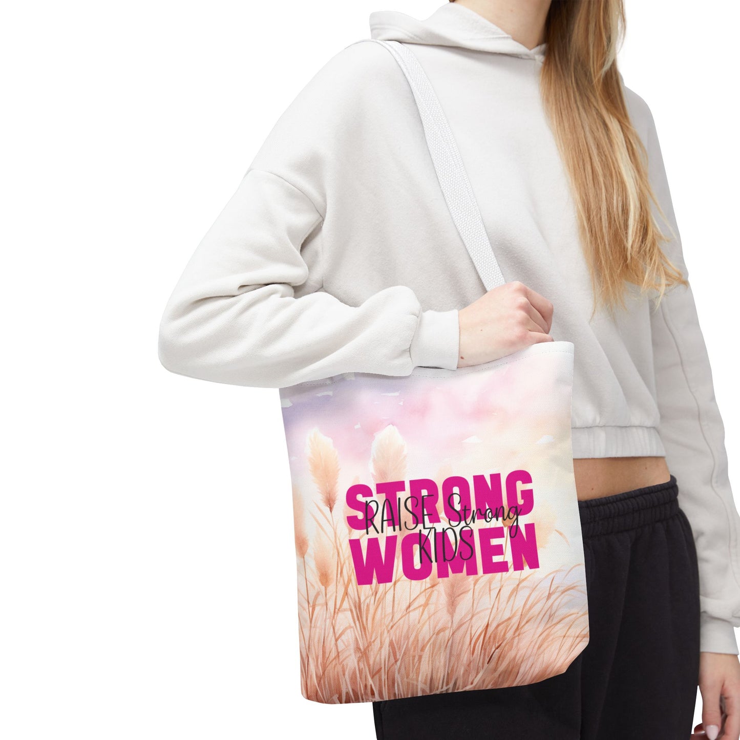 Tote Bag - Mom - Strong Women Raise Strong Kids (1)