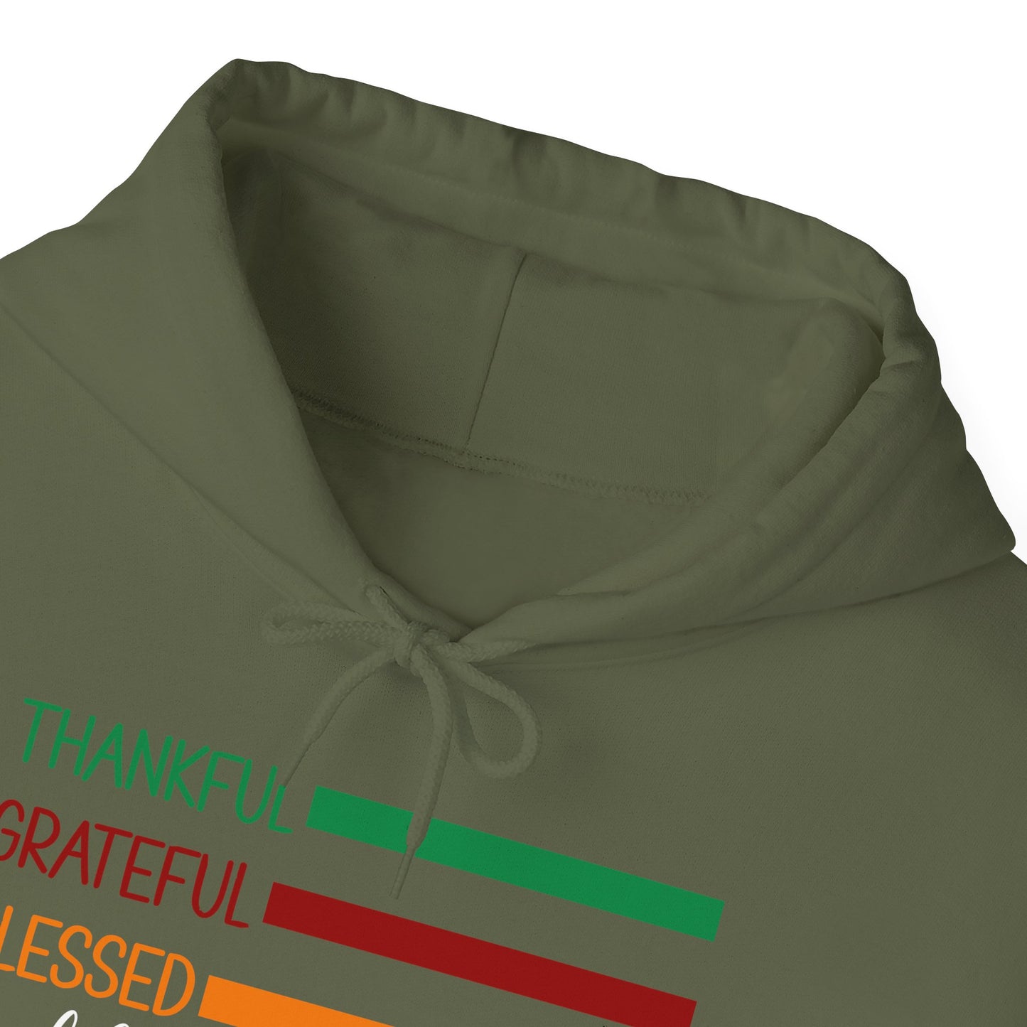 Heavy Blend Hoodie - Christian - Thankful, Grateful, Blessed & a Mess (1a)