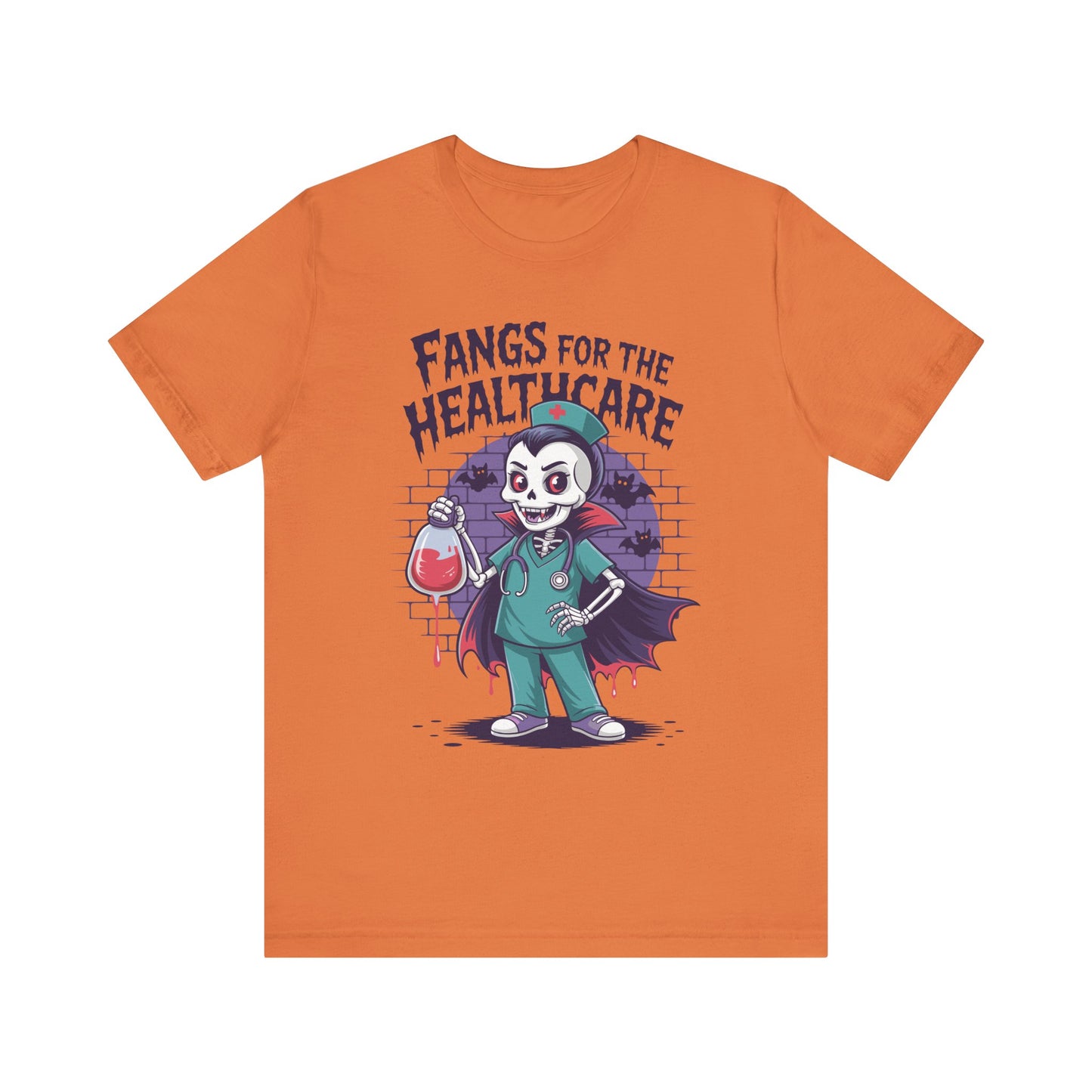 T-Shirt - Medical / Halloween - Fangs for the Healthcare (01a)